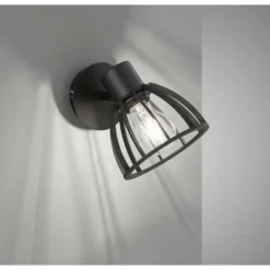 Luminaires Fischer & Honsel Appliques|Applique murale Fischer & Honsel Tilda Noir, 1 lumière