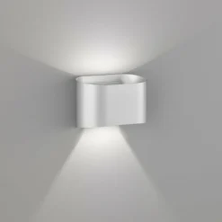 Applique murale Fischer & Honsel Wall LED Argenté, 2 lumières