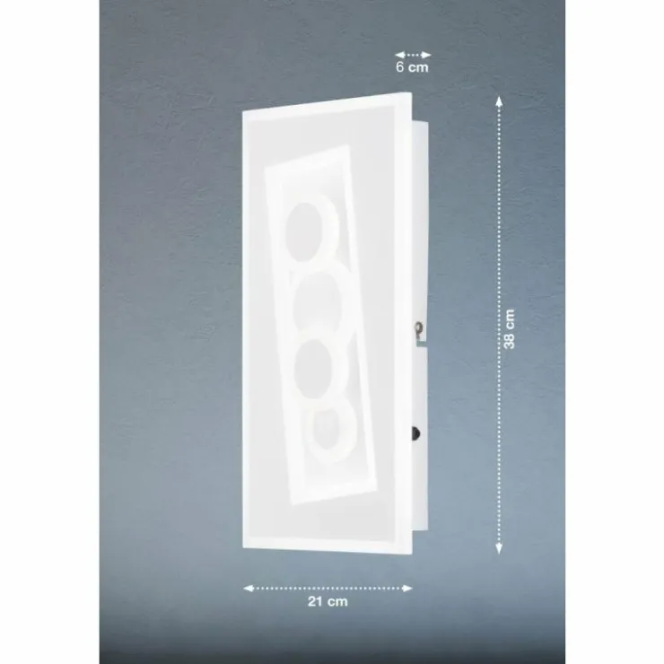 Luminaires Fischer & Honsel Éclairage Led|Applique murale Fischer & Honsel Ratio LED Blanc, 1 lumière