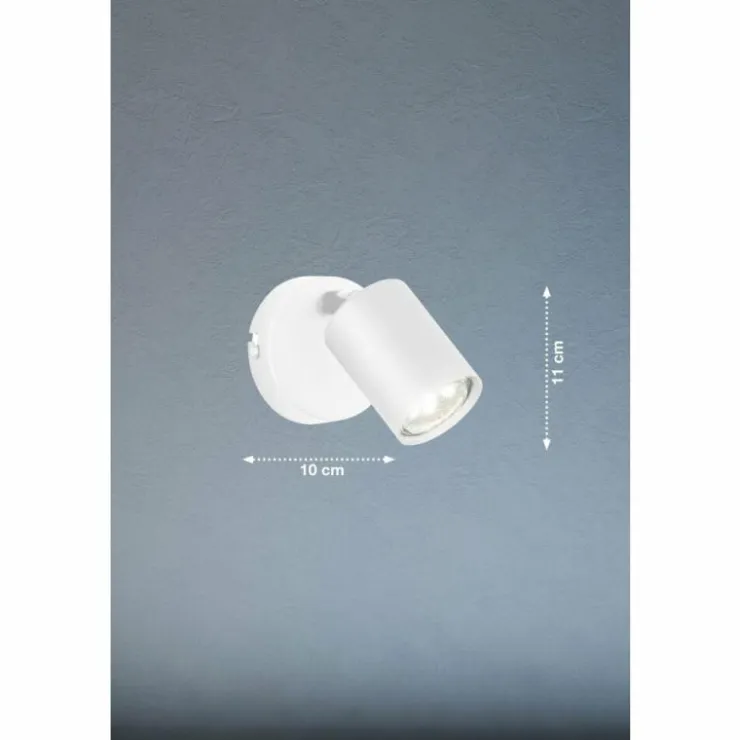 Luminaires Fischer & Honsel Spots Et Projecteurs|Applique murale Fischer & Honsel Vano Blanc, 1 lumière