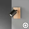 Luminaires Fischer & Honsel Éclairage Led|Applique murale Fischer & Honsel Holton LED Noir, 1 lumière