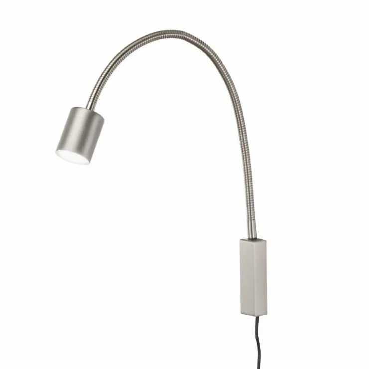 Luminaires Fischer & Honsel Éclairage Led|Applique murale Fischer & Honsel Justi LED Nickel mat, 1 lumière