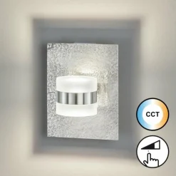 Luminaires Fischer & Honsel Appliques|Applique murale Fischer & Honsel Zuma LED Nickel mat, 1 lumière