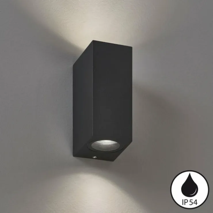 Luminaires Fischer & Honsel Éclairage Led|Applique murale Fischer & Honsel Emilio LED Noir, 2 lumières