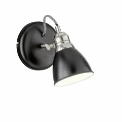 Luminaires Fischer & Honsel Appliques|Applique murale Fischer-Honsel Wales Noir, 1 lumière