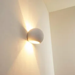 hofstein Appliques|Applique murale Flot Blanc, 1 lumière