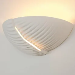 hofstein Appliques|Applique murale Garessio Blanc, 1 lumière
