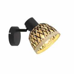 Luminaires Globo Lighting Spots Et Projecteurs|Applique murale Globo COLLY Noir, 1 lumière