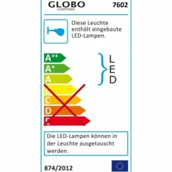 Luminaires Globo Lighting Éclairage Led|Applique murale Globo GORDON LED Aluminium, Chrome, Acier inoxydable, 5 lumières