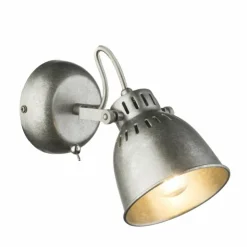 Luminaires Globo Lighting Spots Et Projecteurs|Applique murale Globo Hernan Gris, Argenté, 1 lumière