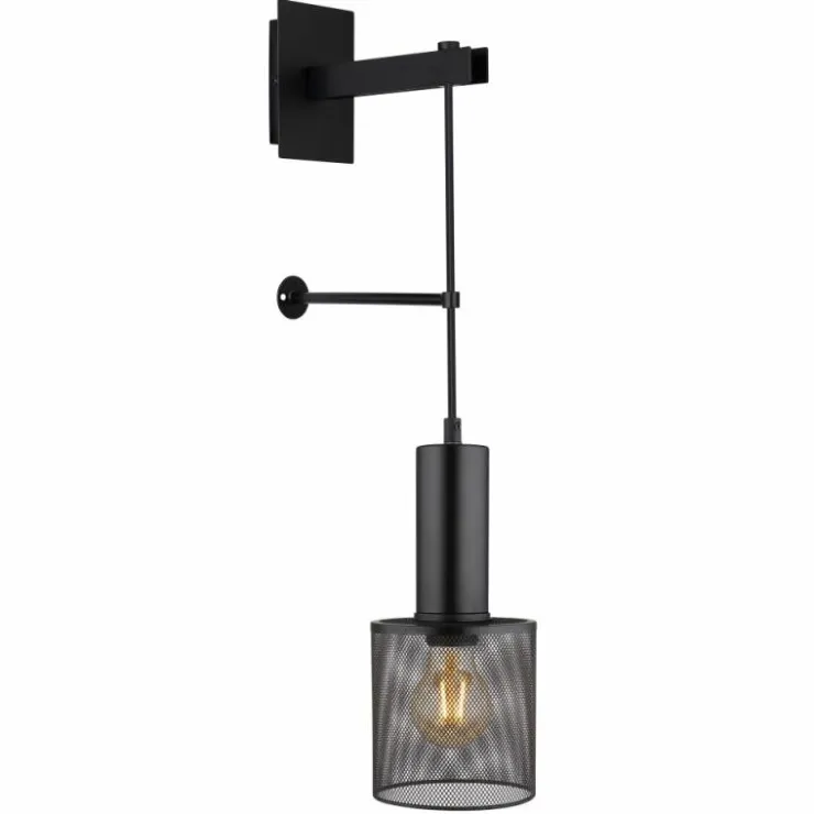 Luminaires Globo Lighting Appliques|Applique murale Globo JEDD Noir, 1 lumière