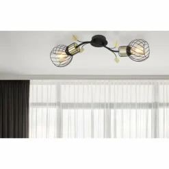 Luminaires Globo Lighting Appliques|Applique murale Globo LALLY Laiton, Noir, 2 lumières