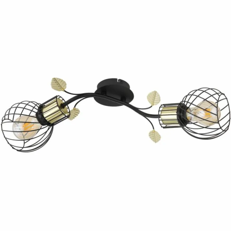 Luminaires Globo Lighting Appliques|Applique murale Globo LALLY Laiton, Noir, 2 lumières