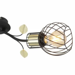 Luminaires Globo Lighting Appliques|Applique murale Globo LALLY Laiton, Noir, 2 lumières