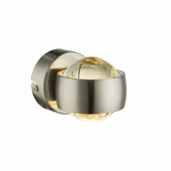 Luminaires Globo Lighting Éclairage Led|Applique murale Globo LED Nickel mat, 2 lumières