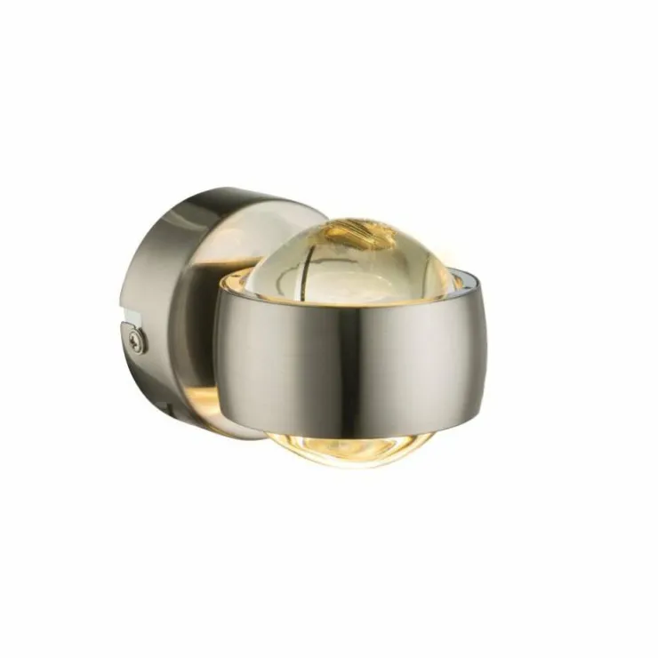 Luminaires Globo Lighting Éclairage Led|Applique murale Globo LED Nickel mat, 2 lumières