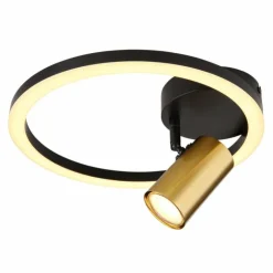 Luminaires Globo Lighting Éclairage Led|Applique murale Globo MARRIE LED Laiton, Noir, 1 lumière