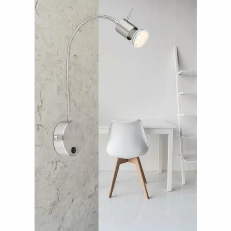 Luminaires Globo Lighting Appliques|Applique murale Globo MILLY Nickel mat, 1 lumière