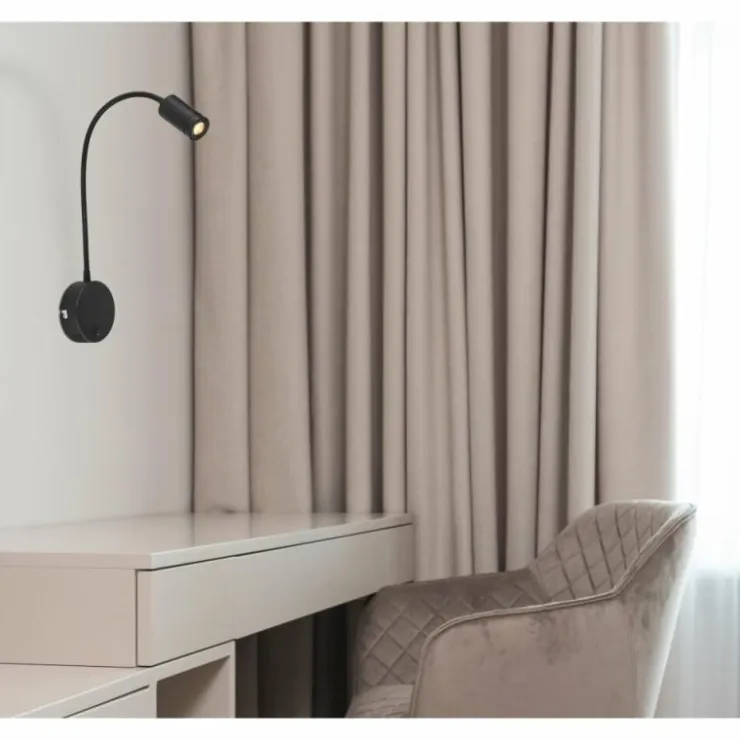Luminaires Globo Lighting Éclairage Led|Applique murale Globo MILLY LED Noir, 1 lumière