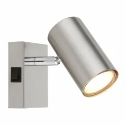 Luminaires Globo Lighting Spots Et Projecteurs|Applique murale Globo ROBBY Nickel mat, 1 lumière