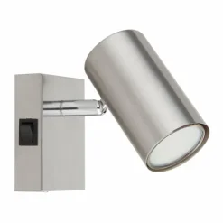 Luminaires Globo Lighting Spots Et Projecteurs|Applique murale Globo ROBBY Nickel mat, 1 lumière
