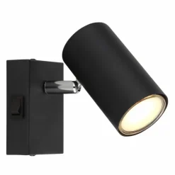 Luminaires Globo Lighting Spots Et Projecteurs|Applique murale Globo ROBBY Noir, 1 lumière