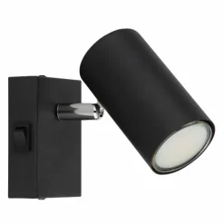 Luminaires Globo Lighting Spots Et Projecteurs|Applique murale Globo ROBBY Noir, 1 lumière
