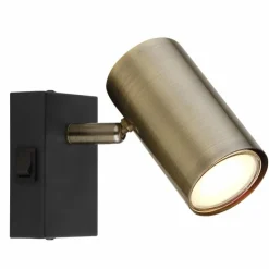 Luminaires Globo Lighting Spots Et Projecteurs|Applique murale Globo ROBBY Noir, 1 lumière