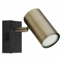 Luminaires Globo Lighting Spots Et Projecteurs|Applique murale Globo ROBBY Noir, 1 lumière
