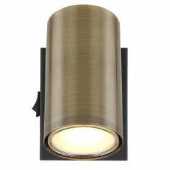 Luminaires Globo Lighting Spots Et Projecteurs|Applique murale Globo ROBBY Noir, 1 lumière