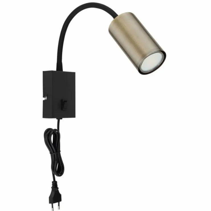 Luminaires Globo Lighting Appliques|Applique murale Globo ROBBY Noir, 1 lumière