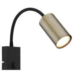 Luminaires Globo Lighting Appliques|Applique murale Globo ROBBY Noir, 1 lumière