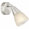 Luminaires Globo Lighting Spots Et Projecteurs|Applique murale Globo Tadeus I Nickel mat, 1 lumière