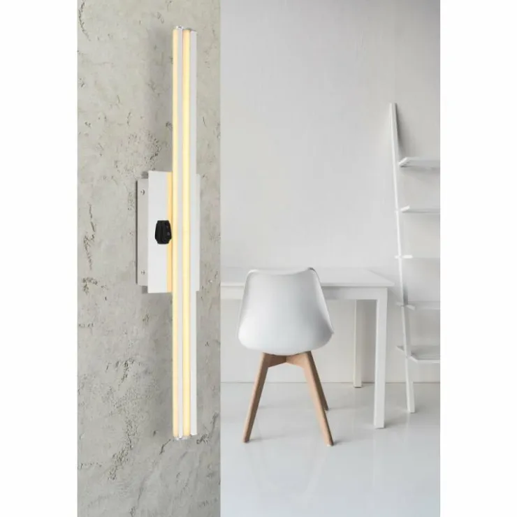 Luminaires Globo Lighting Appliques|Applique murale Globo VIGGO LED Aluminium, Chrome, 1 lumière