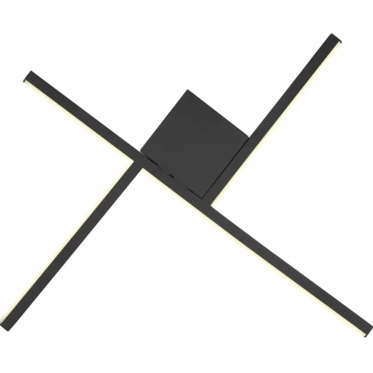 Luminaires Globo Lighting Appliques|Applique murale Globo WL LED Noir, 1 lumière