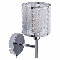 Luminaires Globo Lighting Appliques|Applique murale Globo WUBA Chrome, 1 lumière