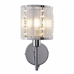 Luminaires Globo Lighting Appliques|Applique murale Globo WUBA Chrome, 1 lumière