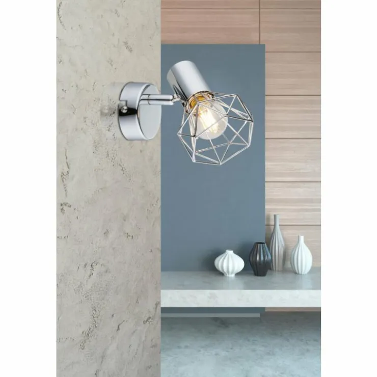 Luminaires Globo Lighting Appliques|Applique murale Globo XARA Chrome, 1 lumière