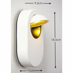 hofstein Éclairage Led|Applique murale Granada LED Blanc, 1 lumière