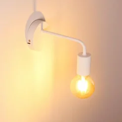 hofstein Spots Et Projecteurs|Applique murale Gravenstein Blanc, 1 lumière