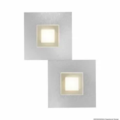 Luminaires Grossmann Éclairage Led|Applique murale Grossmann Karree LED Champagne, 2 lumières