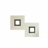 Luminaires Grossmann Appliques|Applique murale Grossmann KARREE LED Noir, 2 lumières