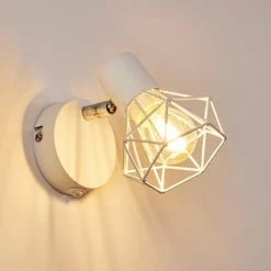 hofstein Spots Et Projecteurs|Applique murale Gullspang Blanc, 1 lumière