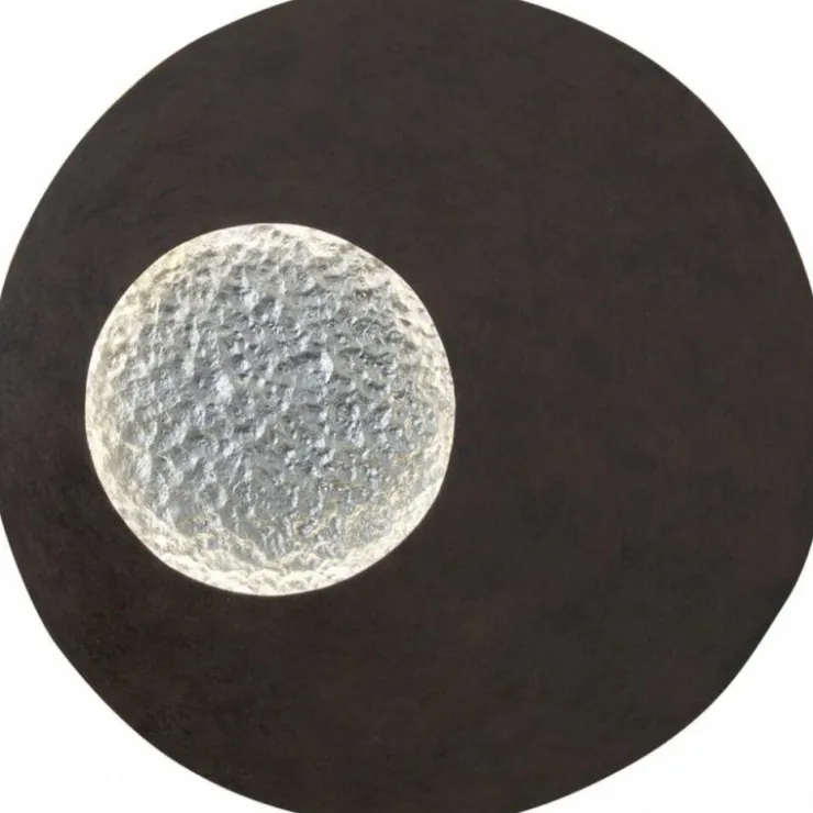 Luminaires Holländer Appliques|Applique murale Holländer LUNA LED Brun, Noir, Argenté, 1 lumière