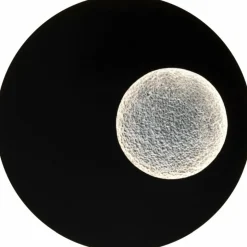 Luminaires Holländer Appliques|Applique murale Holländer LUNA RUND GROSS LED Brun, Noir, Argenté, 1 lumière