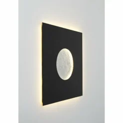 Luminaires Holländer Éclairage Led|Applique murale Holländer LUNA QUADRAT GROSS LED Brun, Noir, Argenté, 1 lumière