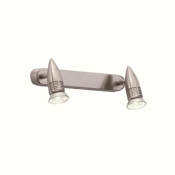 Luminaires Ideallux Appliques|Applique murale Ideal Lux ALFA Nickel mat, 2 lumières