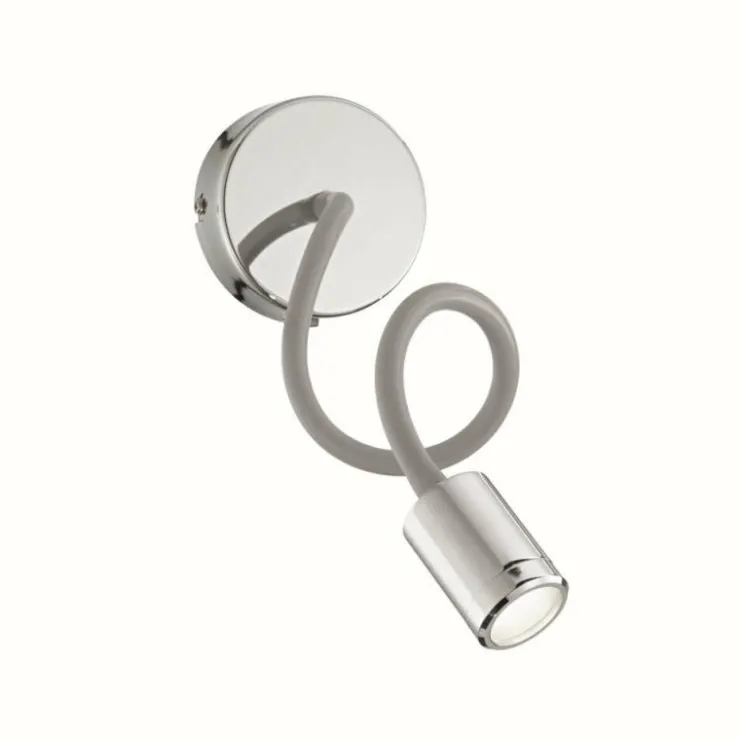 Luminaires Ideallux Éclairage Led|Applique murale Ideal Lux FOCUS LED Chrome, 1 lumière