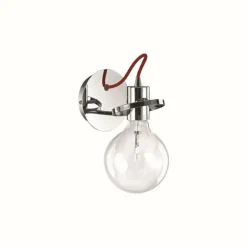 Luminaires Ideallux Appliques|Applique murale Ideal Lux RADIO Chrome, 1 lumière
