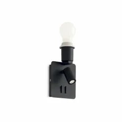 Luminaires Ideallux Appliques|Applique murale Ideallux GEA Noir, 2 lumières